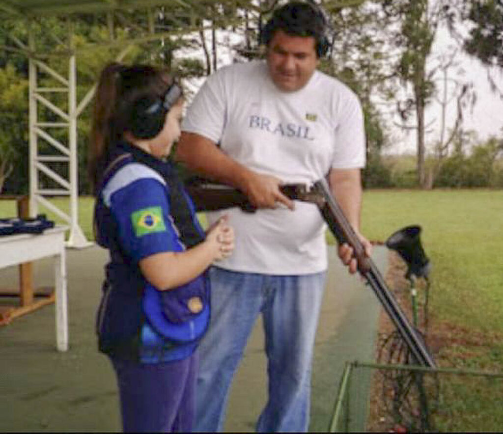 Ellen Mendes pequena na Fossa Olímpica